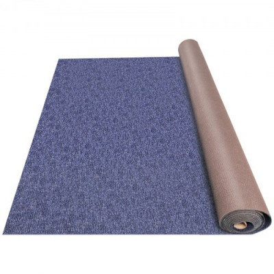 VEVOR Alfombras Salón Grandes 1,8 x 9 m, Alfombras de Habitación 1,8 x 9 m, Alfombra de Pelo Largo, Alfombra Antideslizante, Alfombra Exterior, Alfombra Shaggy de Pelo Largo para Salón, TPR, Azul