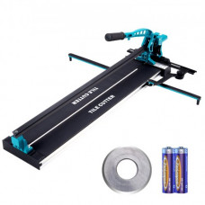 VEVOR Cortador de azulejos de 1200 mm Manual de carburo de tungsteno de corte de rueda de infrarrojos de posicionamiento antideslizante pies de un carril para cerámica de gres porcelánico Profesional