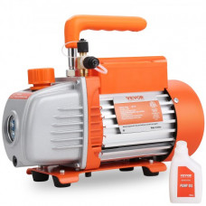 VEVOR Refrigeración Aire Acondicionado Bomba de vacío 150 W Bomba de una etapa 100 L/min 220-240 V Macho SAE Entrada 0,64 cm 0,95 cm para Automoción HVAC Reparación Refrigeración Mantenimiento