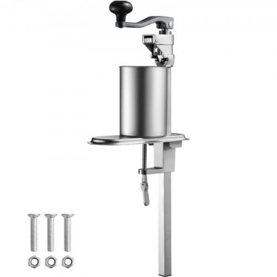 VEVOR Abrelatas Manual, Máquina Abrelatas de Mesa, Abrelatas Comercial con Base, Abrelatas de Mesa Regulable en Altura para Latas de hasta 30 cm de Altura, para Restaurante, Hotel, etc.