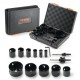 Buy Hole Saw Kit, 11 Saw Blades, 2 Drill Bits, 1 Hex Wrench, M42 Bi-Metal Hole Saw Set with Carrying Case for Wood Boards, Plastic Iron Sheets