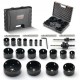 Buy Hole Saw Kit, 18 Saw Blades, 6 Drill Bits, 1 Hex Wrench, M42 Bi-Metal Hole Saw Set with Carrying Case for Wood Boards, Plastic Iron Sheets