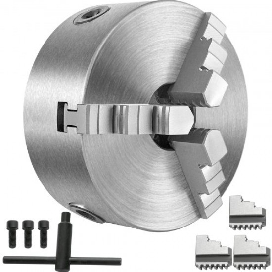 Kaufen Sie K11-125 3-Backen-Drehfutter, selbstzentrierendes Drehfutter, externes Backen-CNC-Futter, hochpräzise Halbstahl-Schleifholzdrehmaschine aus gehärtetem Stahl