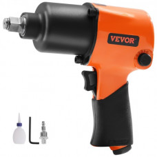 Llave de Impacto Neumática Impulsión Cuadrada de 1,27 cm Pistola de Clavos 1193 Nm 7500 rpm Plástico y Acero con Conector Rápido de
