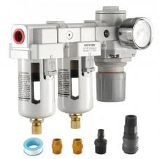 VEVOR Regulador de filtro de compresor de aire, separador de agua de compresor de aire 3/8