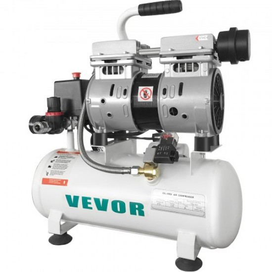 Comprar Compressor pneumático Compressor de ar silencioso sem óleo de 2 galões / 9 litros