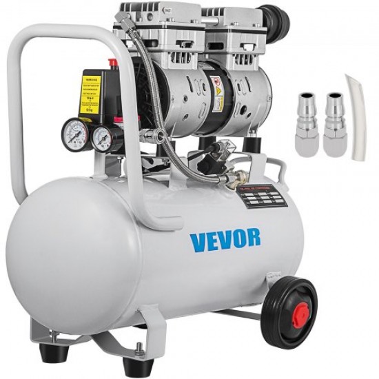 Comprar Compressor de ar Compressor pneumático silencioso sem óleo de 6,6 galões / 30 litros