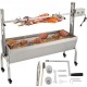 Koop Outdoor Barbecue Grill 132 lbs 147x45x106cm Barbecue Rotisserie Roestvrij staal 40W Verstelbare hoogte van 7,5 "-16,9" Roterende Rotisserie