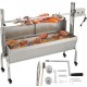 Buy Outdoor BBQ Grill 132lbs Stainless Steel Barbecue Rotisserie 40W Adjustable Height 7.5"-16.9" Universal Grill Rotisserie Kit