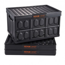 VEVOR Contenedores de almacenamiento plegables con tapas 45 L 3 Piezas
