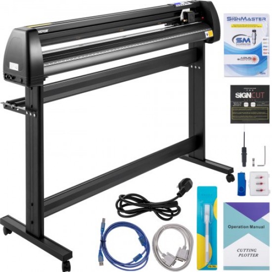 Kaufen Sie 1350 mm Vinyl-Schneideplotter, Vinylschneider mit LCD-Bildschirm, Druckplotter, AC 90–264 V, Schneideplotter, 25 kg Vinylschneider, Schilderschneideplotter, Vinyldrucker