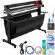 Koop Snijplotter 1350 mm semi-automatische positioneringsprinter Vinylsnijder 15-800 mm/s Vinyl snijplotter AC 85-264V Vinylsnijder Sign Cut Vinyl Printer