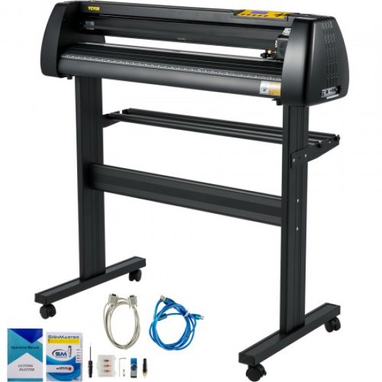 Comprar Plotter de Corte de Vinilo 72 cm, Máquina de Plotter 720 mm, Cortador de Vinilo Anchura Max. 630 mm, Impresora Sublimación Vinilo Cortador Letrero Negro, Plotter de Impresión con Pantalla LCD