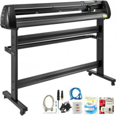 VEVOR Plóter de corte de 1350mm Máquina cortadora de vinilo con soporte de suelo Plóter de vinilo de fuerza y velocidad Ajustables para la fabricación