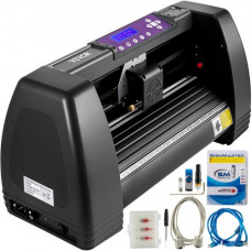Máquina Cortadora de Vinilo 375mm Impresoras de Vinilo Software Signmaster 16MB Plotter de Corte de Vinilo para Campo de la Publicidad, Decoración Variada, Artesanía, Fabricación de Etiqueta