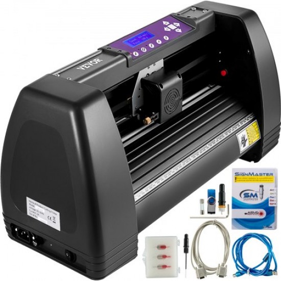 Koop Vinylsnijmachine 375 mm vinylprinters Signmaster Software 16 MB vinylsnijplotter voor reclameveld, diverse decoratie, ambachten, label maken