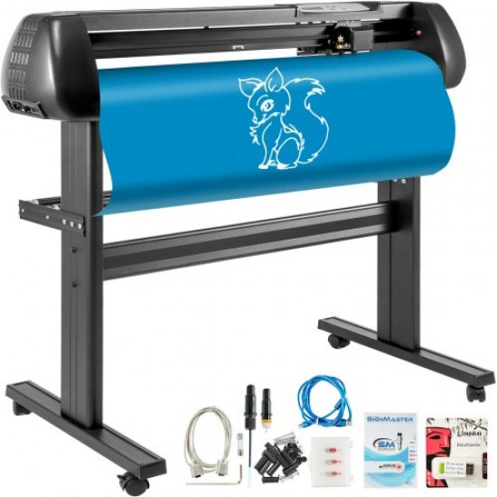 Comprar Plotter de Corte Máquina Cortadora de Vinilo con Soporte de Piso Plóter de Vinilo Cutter Plotter Memoria128K-2M 28 Inch de Fuerza