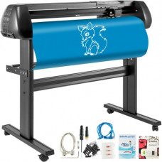 VEVOR Plotter de Corte Máquina Cortadora de Vinilo con Soporte de Piso Plóter de Vinilo Cutter Plotter Memoria128K-2M 28 Inch de Fuerza