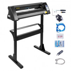 VEVOR Plotter de Corte Cortador de Vinilo Máquina de Cortador de Plotter de Vinilo Vinilo Cortador Letrero de 720mm para Cortar Negro