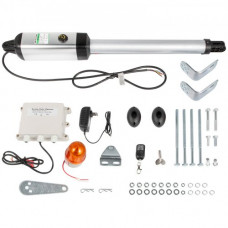VEVOR Abridor Automático de Puerta Batiente de 1 Hoja Carga Máx de 250 kg Abre Puerta Control Remoto 50 W 24 V Kit Motor Puerta Corredera para
