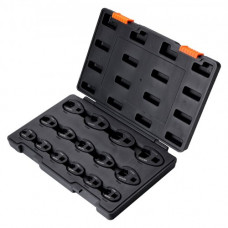 VEVOR Juego de Llaves de Pata de Gallo 15 PCS Accionamiento Cuadrado Llave de Palanca de Acero CR-MO 1/2