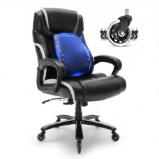 VEVOR Silla de oficina ejecutiva con respaldo alto y soporte lumbar ajustable