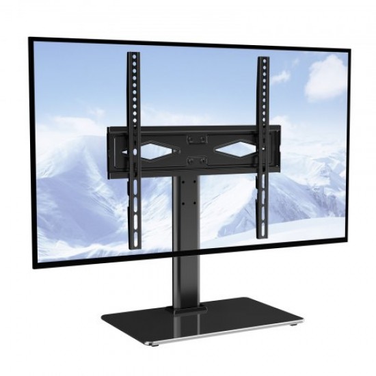 Koop TV-standaard met standaard voor televisies van 32" tot 55" TV-standaard voor tafel Draaibaar ± 40° Verstelbare hoogte 61,5-67 cm Universele TV-standaard Belasting 41 kg Max. VESA 400x400 mm Thuiskantoorklasse