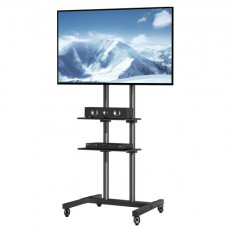 Mobile TV Stand Carro de TV móvil para televisores de 32"-70" con ruedas y una bandeja