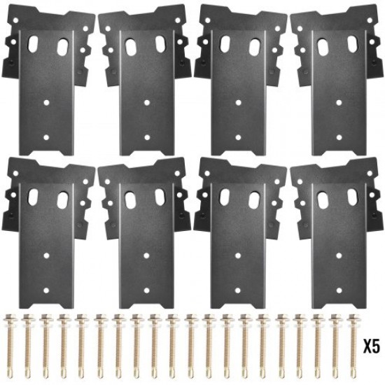 Koop 8-delige hoekverhogerbeugelconnector voor hout 18x10,8x24,5cm