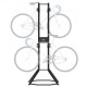 Comprar Estante de almacenamiento para 4 bicicletas, estante vertical ajustable independiente para montar en la pared carga de 250 libras de acero resistente para garaje, sala de estar, cobertizo, negro