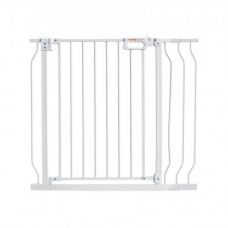 VEVOR Barrera de Seguridad Extensible Ancho de 75-99 cm Altura de 76 cm Cierre Automático Puerta de Escalera sin Taladrar Ancho de Apertura de 533 mm a 180° Valla para Niños y Perros para Interior