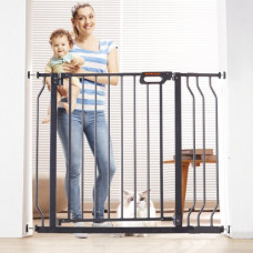 VEVOR Barrera de Seguridad Extensible Puerta de Escalera para Niños 75-99x76 cm