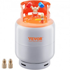 VEVOR Botella de recuperación de refrigerante cilindro de refrigerante reutilizable de 30 lbs 400 PSI resistente a alta presión a prueba de explosiones y fugas para almacenamiento de gas refrigerante