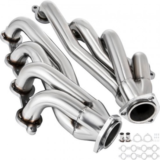 Buy Stainless Steel Exhaust Manifold for Universal LS Swap S10 V8 Engines 4.8/5.3/5.7/6.0/6.2L Exhaust Manifold Kit with Gaskets 57 x 34 x 14cm Replacement Part for SUV Truck