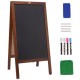 Koop Zwart menukrijtbord met houten frame 508 x 1016 mm krijtbord krijtbord magnetisch schoolbord voor restaurant, bar, café, keuken, huisdecoratie en bruiloften