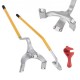 Buy Tire Removal Tool 571-622mm Steel Bar for Changing Tires Manual Mounting Dismounting 3 Tire Changing Tools Heel Pads for Trucks Cars, Yellow