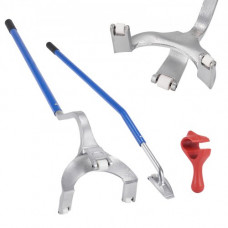 VEVOR Herramienta de Desmontaje de Neumáticos 571-622 mm Barra de Acero para Cambiar Neumáticos Montaje Desmontaje Manual 3 Herramientas para Cambiar Neumáticos Taloneras para Camiones Coches, Azul
