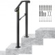 Buy Stair Handrail Staircase Railing Stair Handrail Arch Stainless Iron 1 or 2 Steps Office Staircase Staircase Arch Iron Handrail