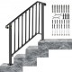 Buy Stair Handrail Stair Railing Fit 3 or 4 Steps Concrete Step for Buildings