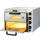 Comprar Forno elétrico para pizza Forno de aço inoxidável 3000W 56 x 47,5 x 43 cm Torradeira para pizza com duas camadas para cozinhar pizza, sanduíches, pretzels, prato assado, batata, pão, bolo, torta