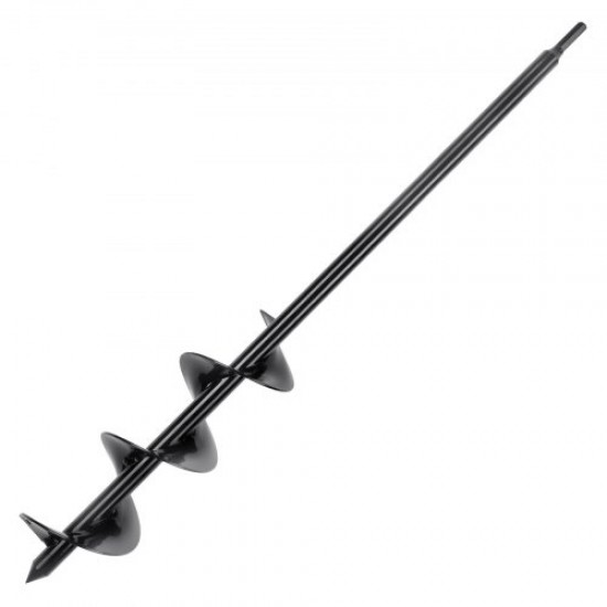 Buy Auger Drill 77x600mm Planting Auger Garden Drill Bit PCM Steel Spiral Auger Hex Shank Drill 9.53mm Planting and Digging Holes in Soil