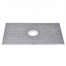 VEVOR Kit envolvente de ducha, kit de plato de ducha de drenaje central de 1524 x 965 mm, instalación de ducha ligera de EPS, 2 paños impermeables, varillas inclinadas para plato de ducha para baño
