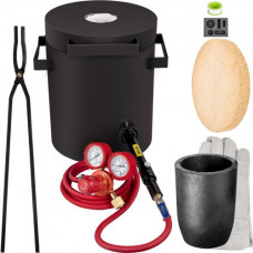 Forja de Propano 0-350 psi Horno De Fusión Placa Laminada en Frío 10KG 10min Kit de Horno de Fundición de Metales para Bricolaje Fábricas