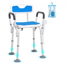 VEVOR Asiento de ducha Silla de ducha y baño Altura ajustable Carga 400 lbs