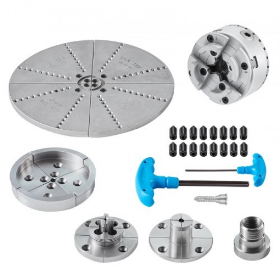 Comprar Portabrocas para Torno φ 96 mm Mandril de Torno de 4 Mordazas KP965 Portabrocas para Torneado con 5 Mordazas y Llave en T Autocentrante para Tornos Mecanizado de Precisión Rectificado Fresado