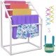 Buy Bar Freestanding Towel Rack White Bathroom Towel Holder PVC Towel Rack Load 25kg Napkin Organizer Easy to Assemble Towel Hanger for Pool Bathroom Spa Outdoor Indoor