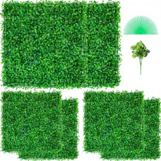 Plantas Hiedra Artificial 50,8 x 50,8 cm Plantas Artificiales Decorativas 6 Piezas Estera de Seto Artificial de Boj con Espesor de 4 cm Jardín Vertical 100% PE Plantas Artificiales Colgantes