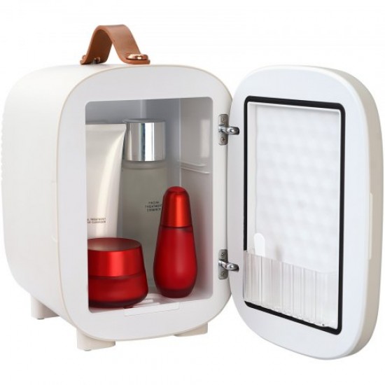 Buy Mini Fridge Small Cosmetic Refrigerator 4L Mini Portable Refrigerator Cold and Heat Mode Temperature 18°C/50°C Refrigerator