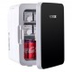 Buy Mini Fridge Small Portable 220V/12V 48W 10L Mini Compact Refrigerator 26x25x35cm Black Portable Mini Refrigerator with Cold and Heat Function for Makeup Skin Care ABS Material Car