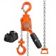 Buy Mini Manual Lever Hoist 0.25T Ratchet Chain Hoist Lifting Handling 2.8m Carbon Steel G80 Weston Brake Double Ratchet Chain Guide Hook 360° for Goods